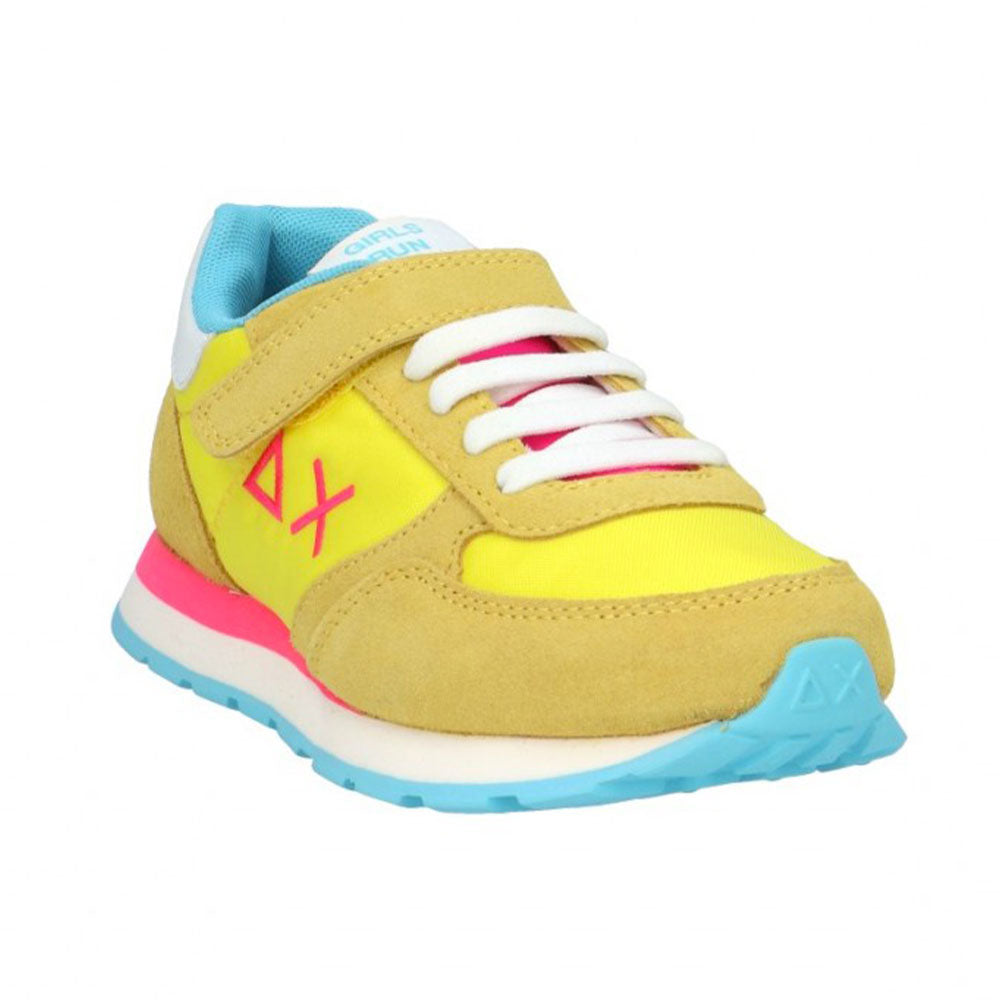 SUN 68 Mädchenschuhe Girl's Ally Solid Nylon Yellow Sneakers 