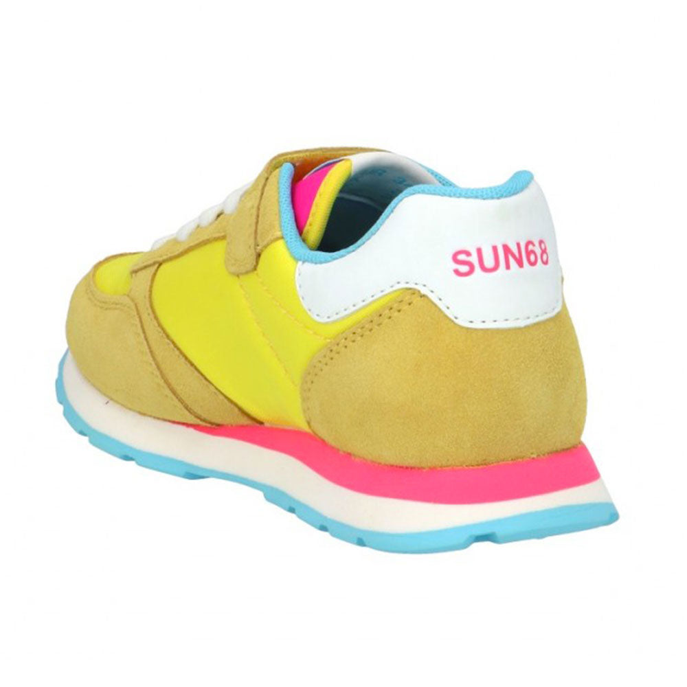 SUN 68 Mädchenschuhe Girl's Ally Solid Nylon Yellow Sneakers 