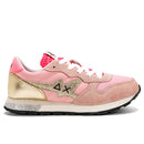 Girls' SUN68 Sneakers Stargirl Glitter Logo in Pink
