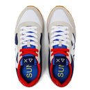 Scarpe Uomo Sun68 Sneakers Jaki Tricolors Bianco - Navy