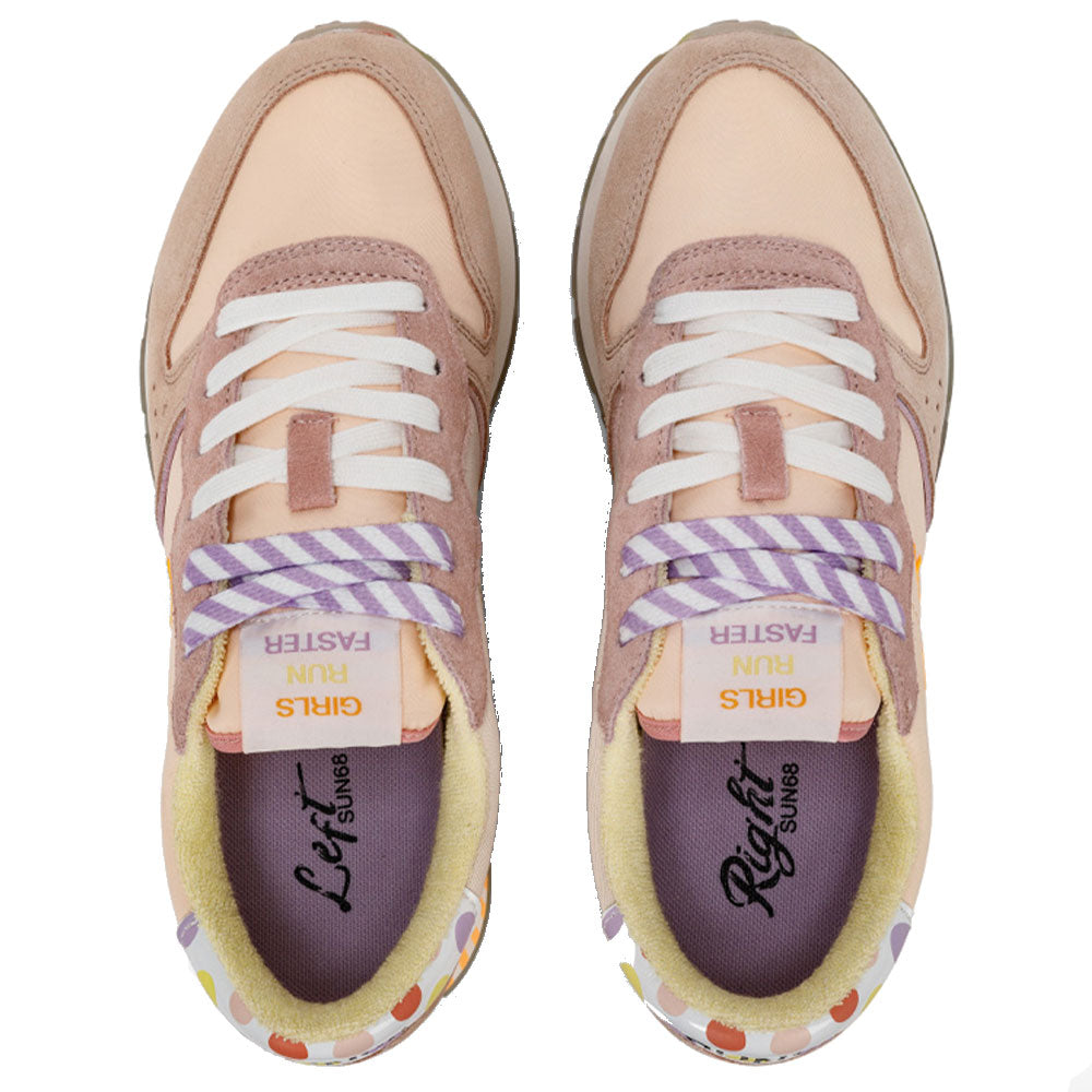 Scarpe Donna Sun68 Sneakers Ally Candy Cane Colore Porcellana - Z34205