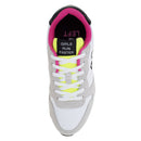 Scarpe Donna Sun68 Sneakers Ally Solid Bianco e Giallo Fluo