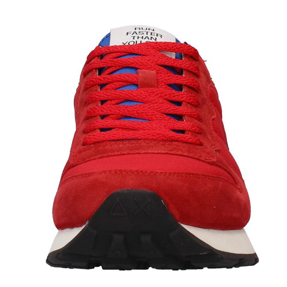 Scarpe Uomo Sun68 Sneakers Tom Solid Nylon Colore Rosso - Z41101