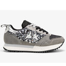 Scarpe Donna Sun68 Sneakers Kelly Paillettes Grigio Medio