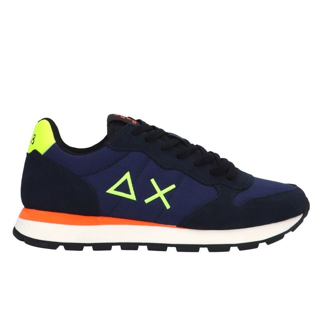 Scarpe Uomo Sun68 Sneakers Tom Fluo Navy Blue - Z42102