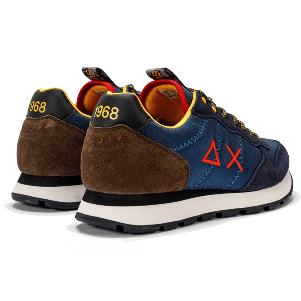 Scarpe Uomo Sun68 Sneakers Tom Goes Camping Colore Navy Blue - Z42110