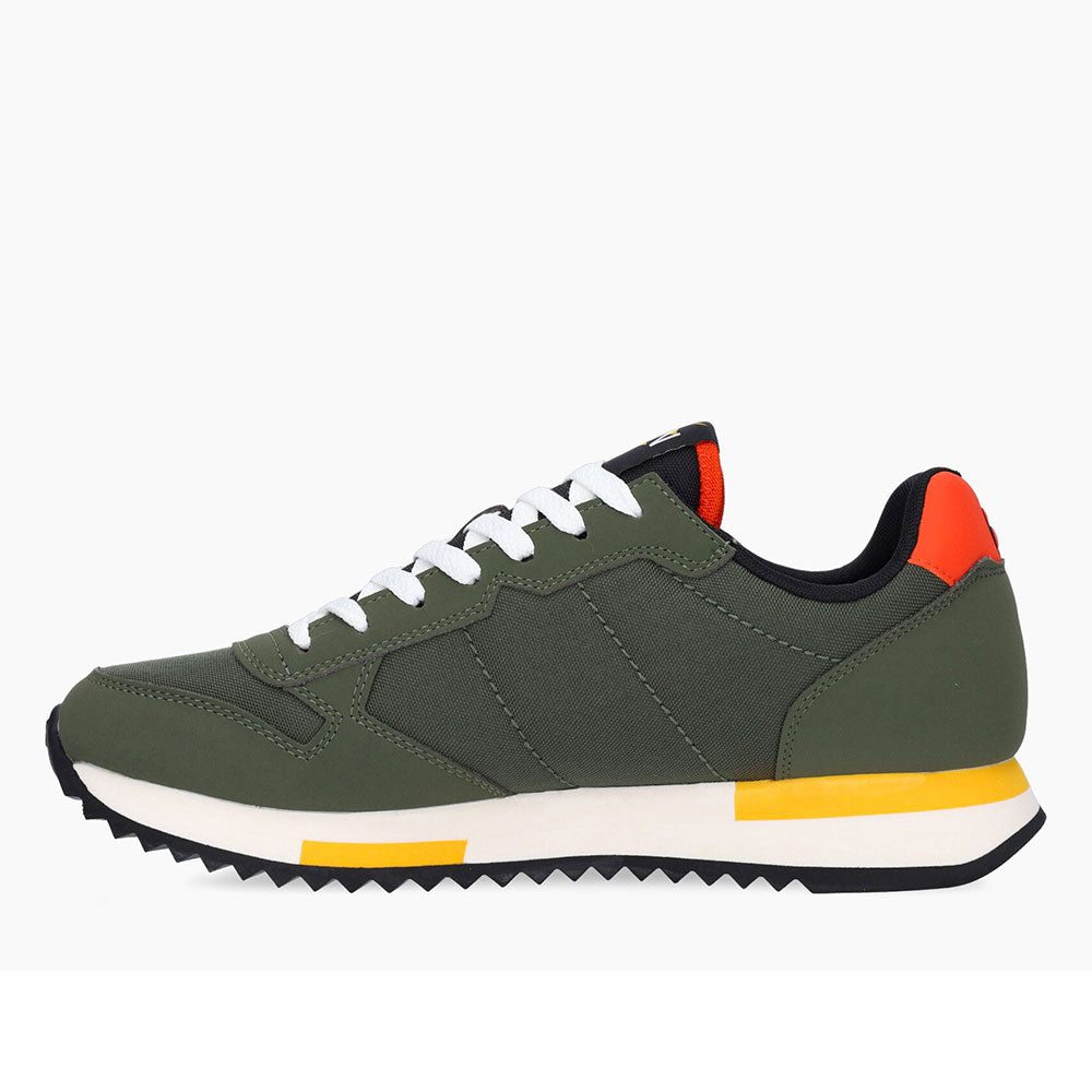 Scarpe Uomo Sun68 Sneakers Niki Solid Militare Scuro - Z42120