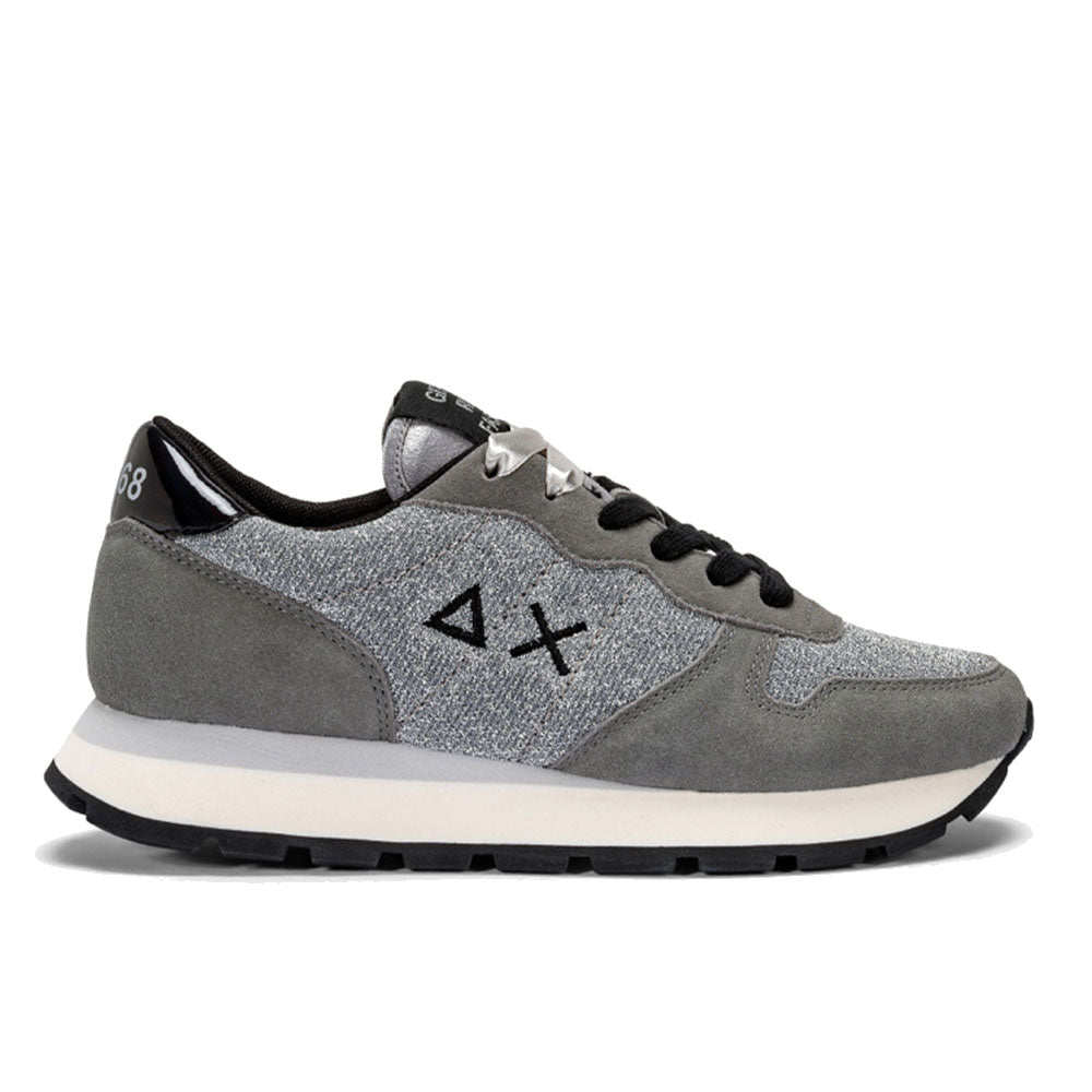 Scarpe Donna Sun68 Sneakers Ally Glitter Colore Grigio Medio - Z42203