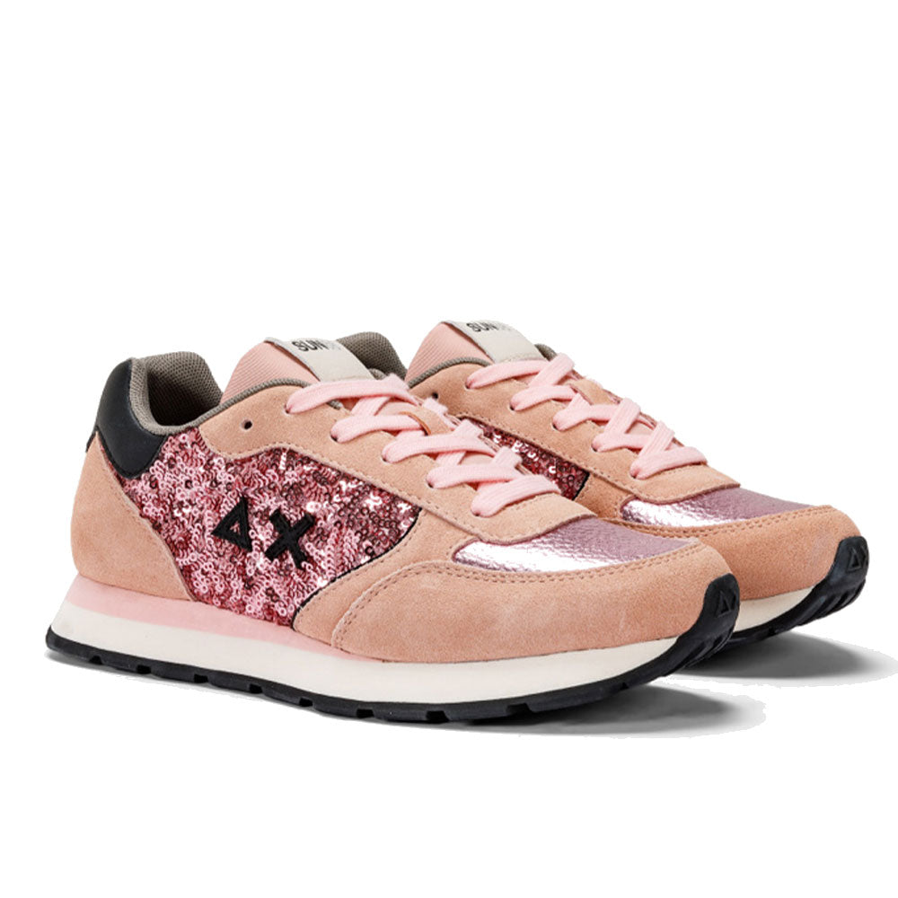 Scarpe SUN68 Sneakers Girl's Kelly Paillettes Colore Rosa