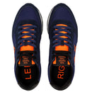 Scarpe Uomo Sun68 Sneakers Tom Fluo Nylon Navy Blue - Z43102