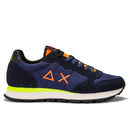 Scarpe Uomo Sun68 Sneakers Tom Fluo Nylon Navy Blue - Z43102