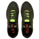 Scarpe Uomo Sun68 Sneakers Tom Fluo Nylon Militare Scuro - Z43102