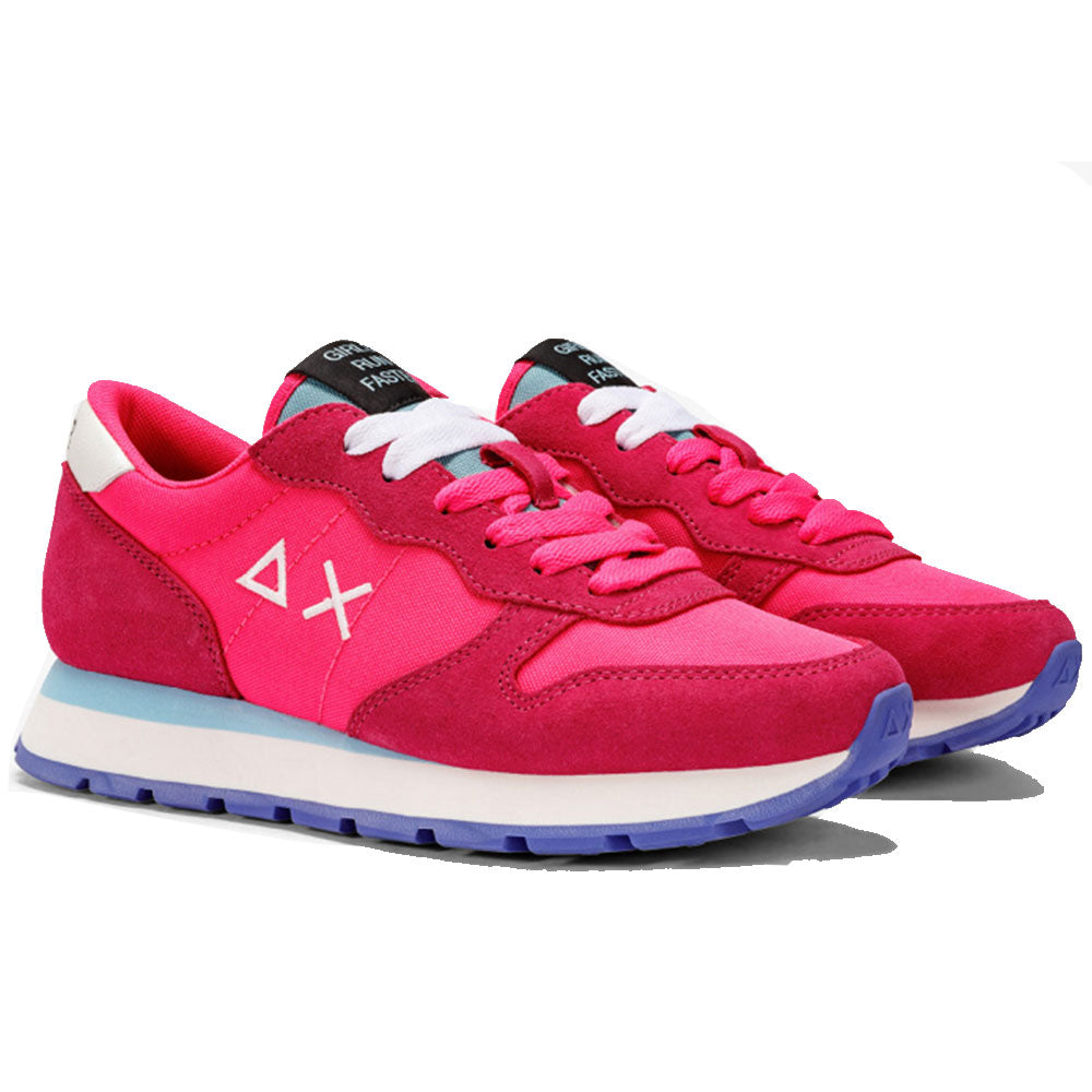 Sun68 Damenschuhe Ally Solid Nylon Sneakers Fuchsia - Z43201