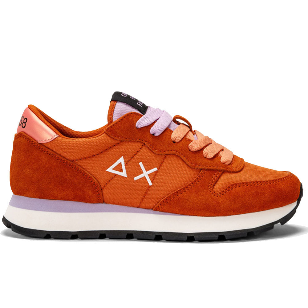 Sneakers Donna SUN68 Ally Bright Nylon – Scarpe Basse Con Lacci, Colore Nero, Materiale Nylon, Modello Z44203, Taglia 11