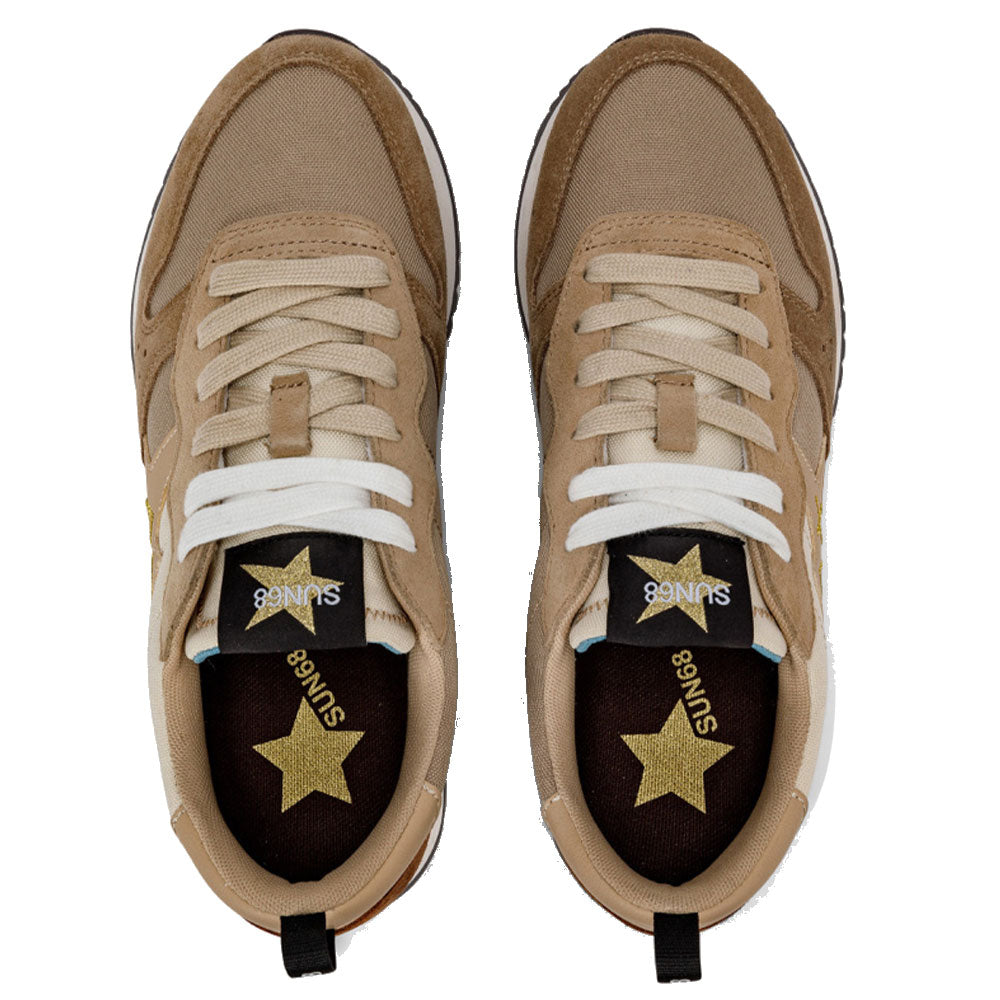 Sun68 Damenschuhe Stargirl Sneakers Mehrfarbig Dunkelbeige - Cremeweiß - Z43209