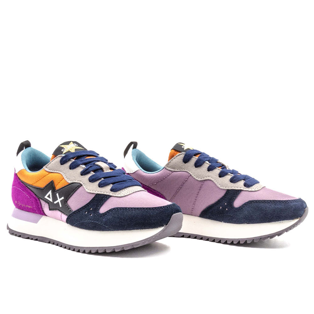 Damenschuhe Sun68 Stargirl Sneakers Mehrfarbige Farbe Mauve - Karotte - Z43209