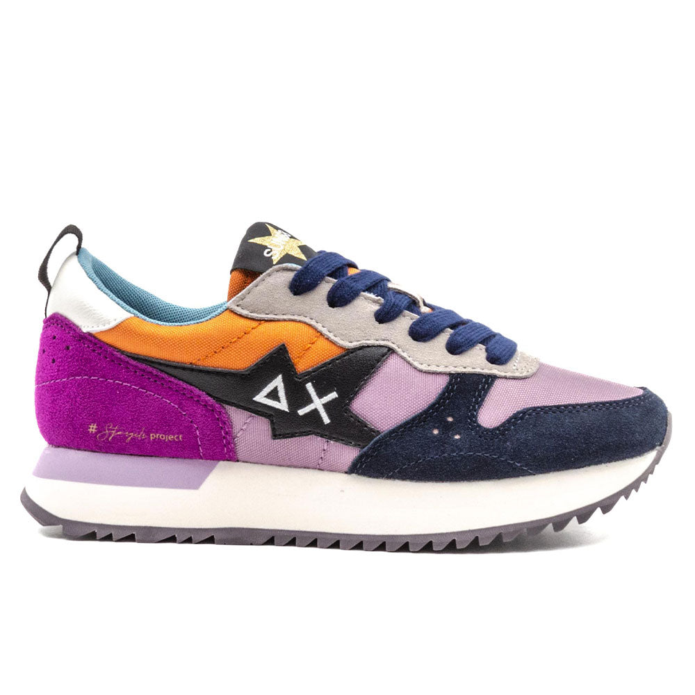 Damenschuhe Sun68 Stargirl Sneakers Mehrfarbige Farbe Mauve - Karotte - Z43209