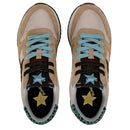 Sun68 Damenschuhe Stargirl Glitter Logo Sneakers Farbe Beige - Z43210