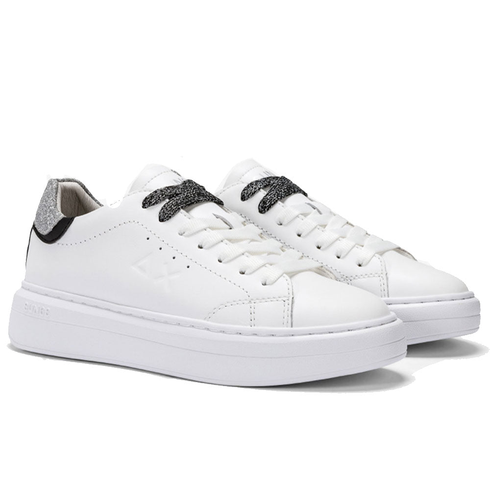 Sun68 Damenschuhe Grace Sneakers Farbe Weiß - Silber