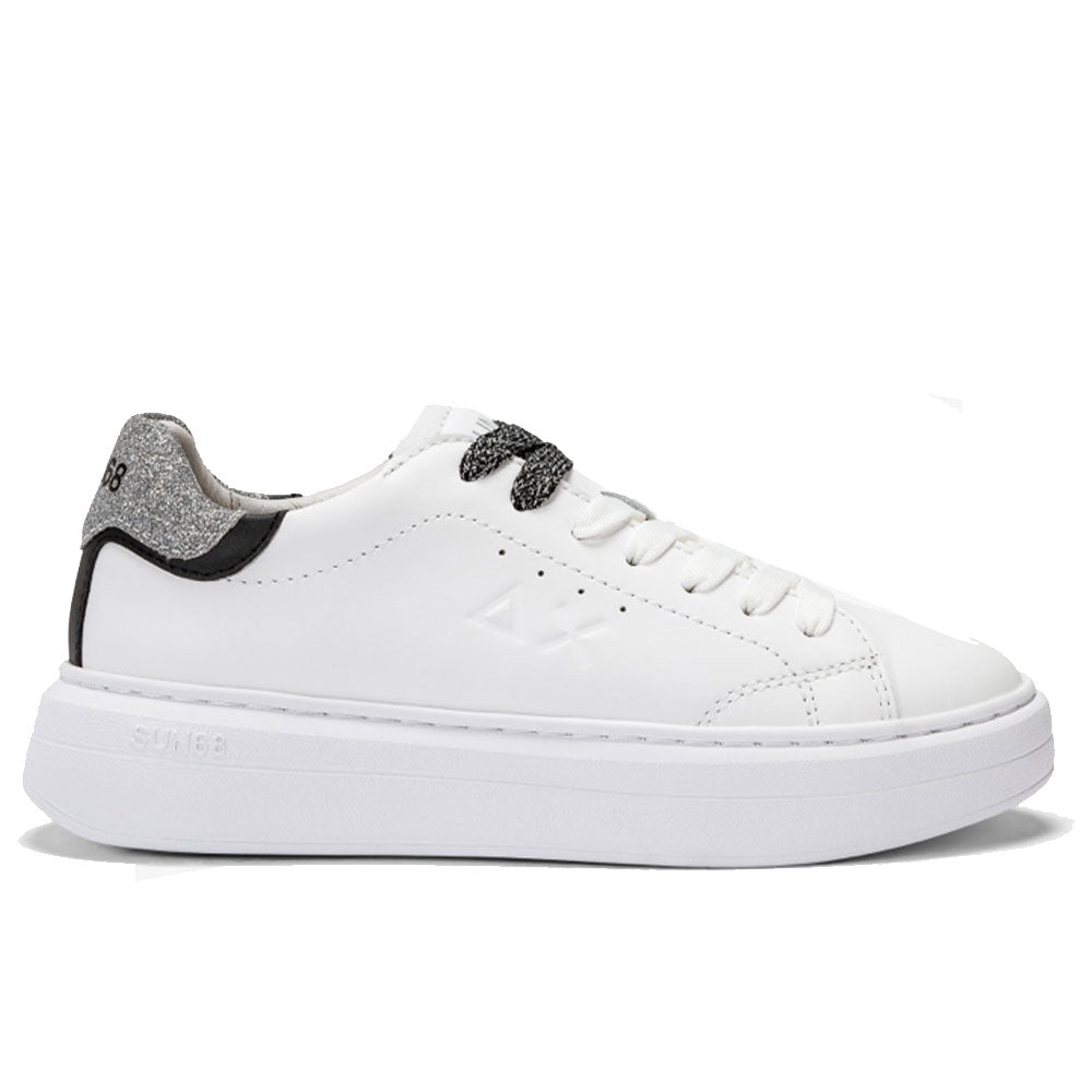 Sun68 Damenschuhe Grace Sneakers Farbe Weiß - Silber