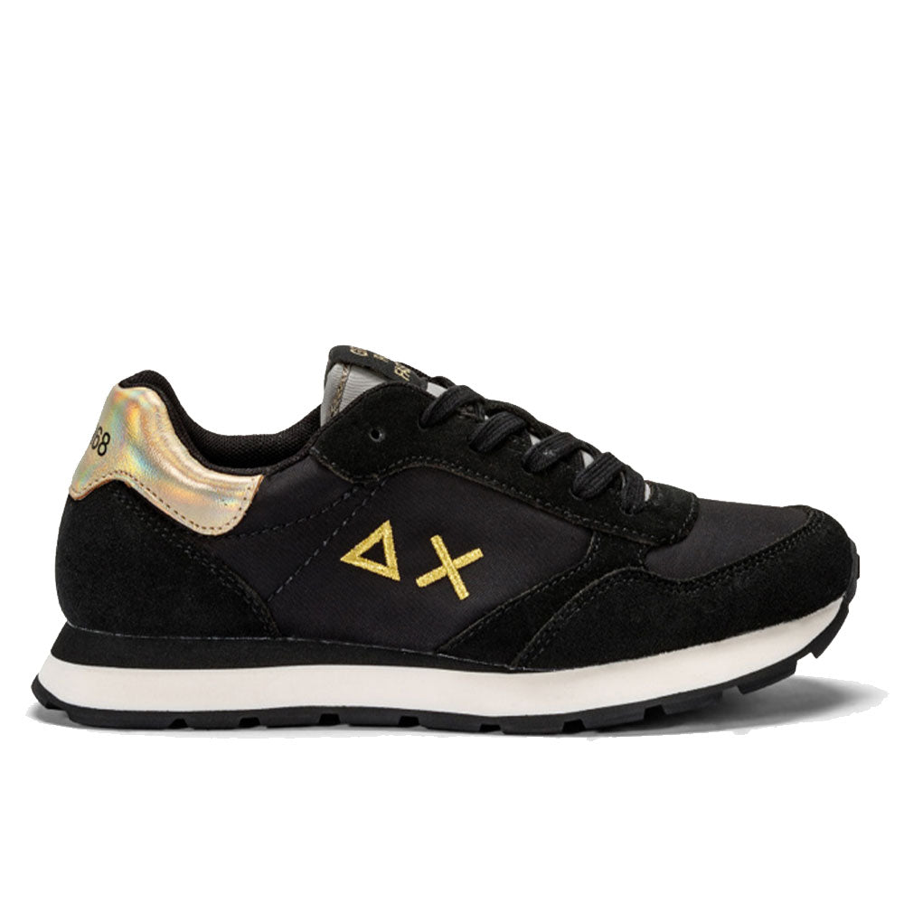 Sneakers Basse SUN68 Z35104 Uomo - Tessuto/Camoscio Nero, Allacciatura, Primavera/Estate, Taglia 42