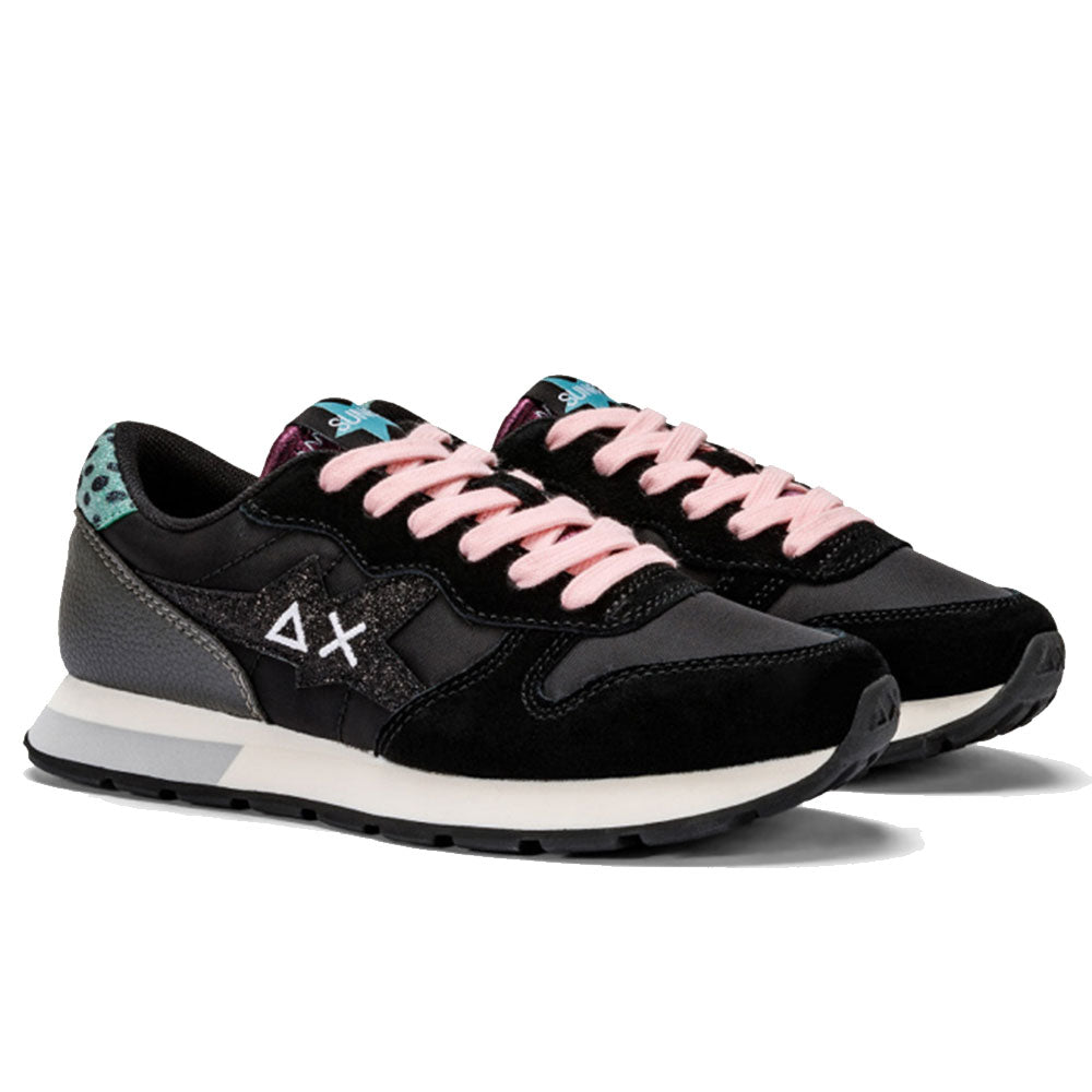 Sun68 Schuhe Sneakers Mädchen Stargirl Glitter Logo Teen Farbe Schwarz - Z43410T