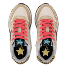 Scarpe Sun68 Sneakers Girl's Stargirl Glitter Logo Teen Colore Bianco Panna - Z43410T